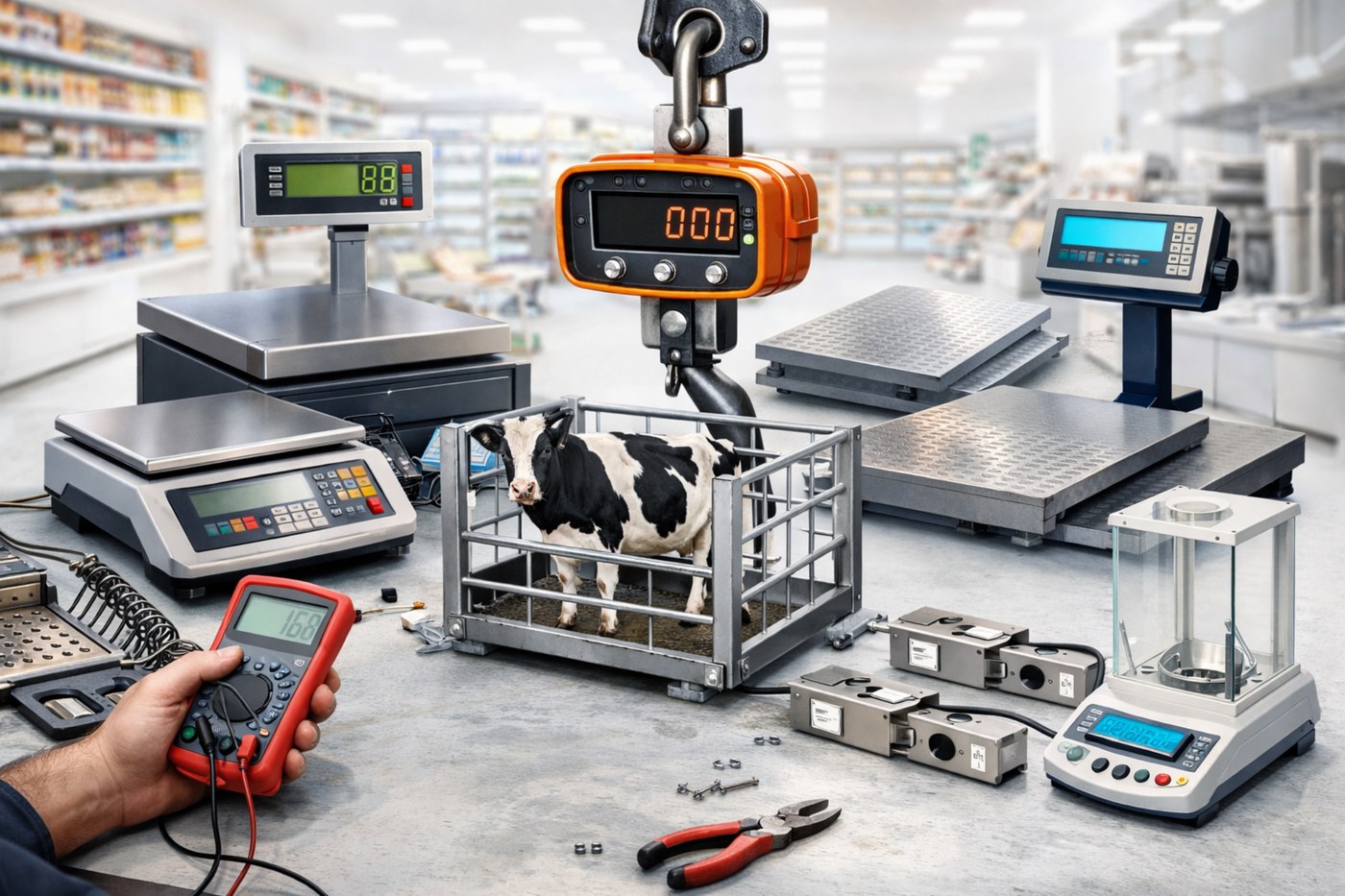 Ремонт и обслуживание торговых, платформенных и лабораторных весов